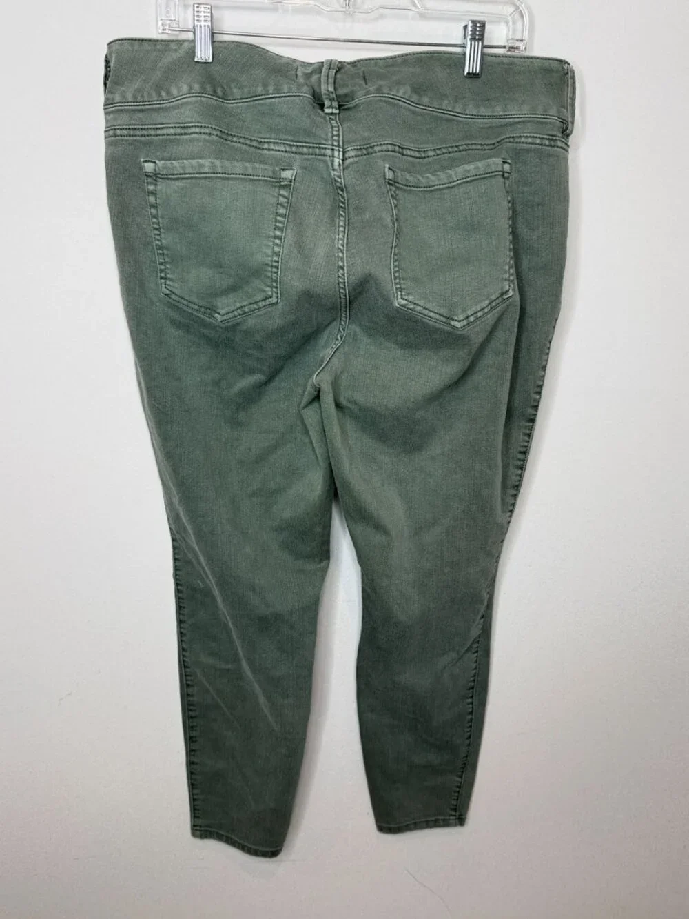 Torrid Jegging Jeans Womens 18R Green Zip Pocket Stretch Skinny High Rise - Picture 2 of 14
